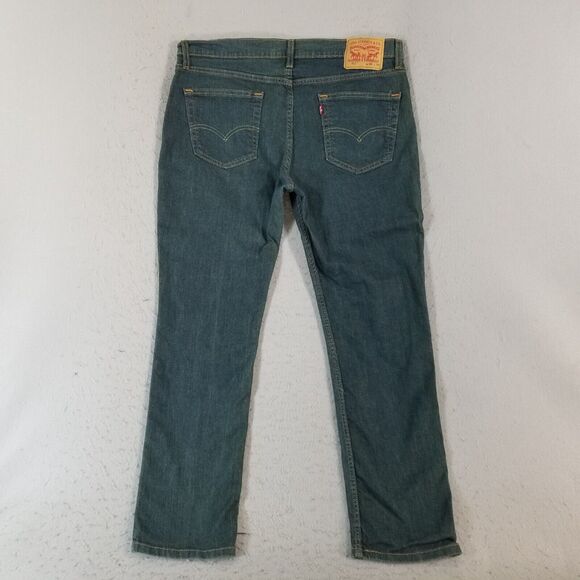 Levi's 511 jeans men's 36x30 slim straight blue stretch flex denim pants retro - Picture 6 of 12